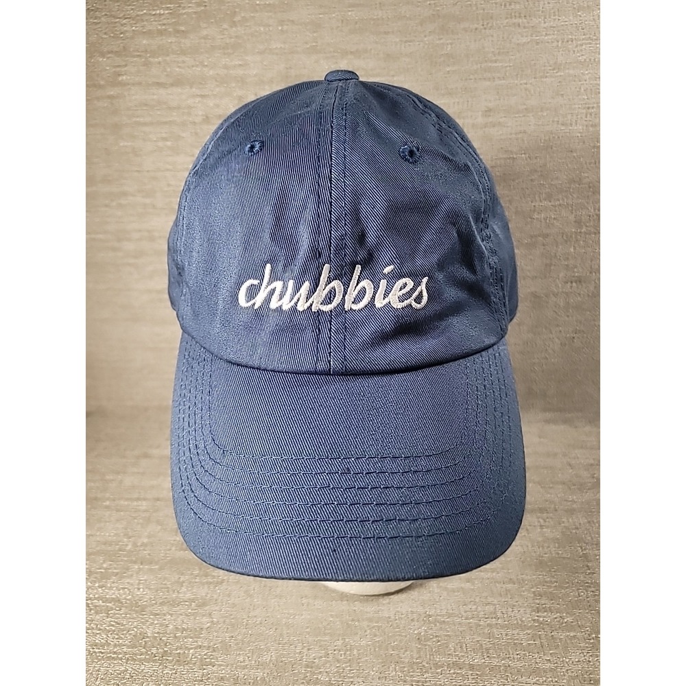 Chubbies 100% Cotton Adjustable Blue Snapback Embroidered Logo Hat Cap